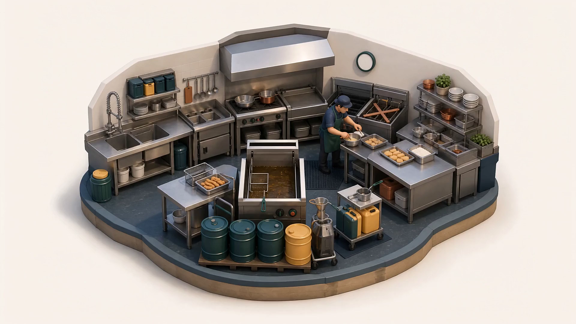 Clay diorama showing the hidden operating cost