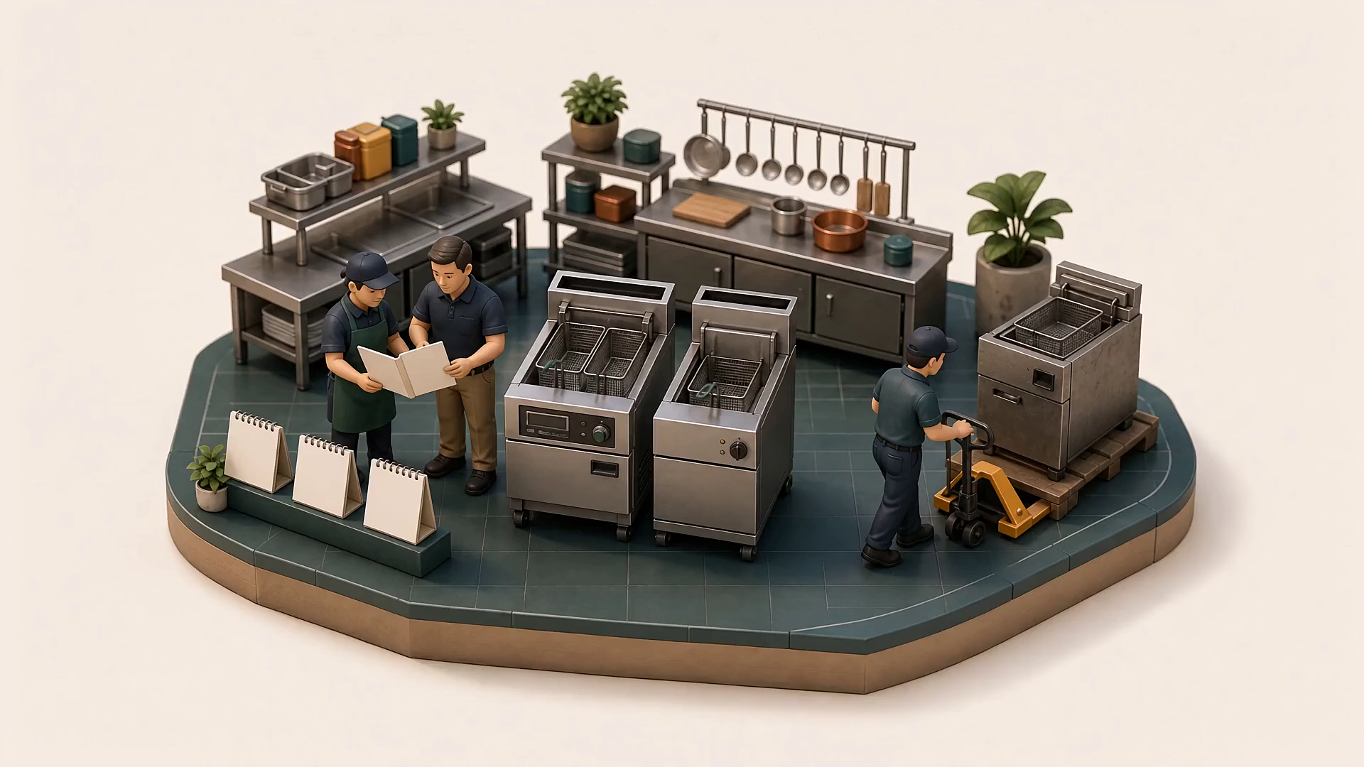 Clay diorama showing upgrade without the capital hit